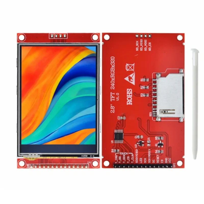 Panel táctil LCD SPI TFT, módulo de puerto serie con PBC ILI9341/ST7789V, 240 pulgadas, 320x2,8, 2,8"