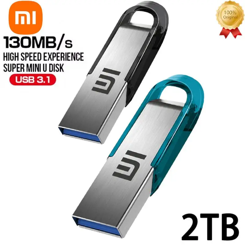 Xiaomi-unidades Flash USB de Metal de 2TB, USB 3,0 de alta velocidad, transmisión recíproca de ordenador y teléfono móvil, interfaz portátil tipo C, disco U