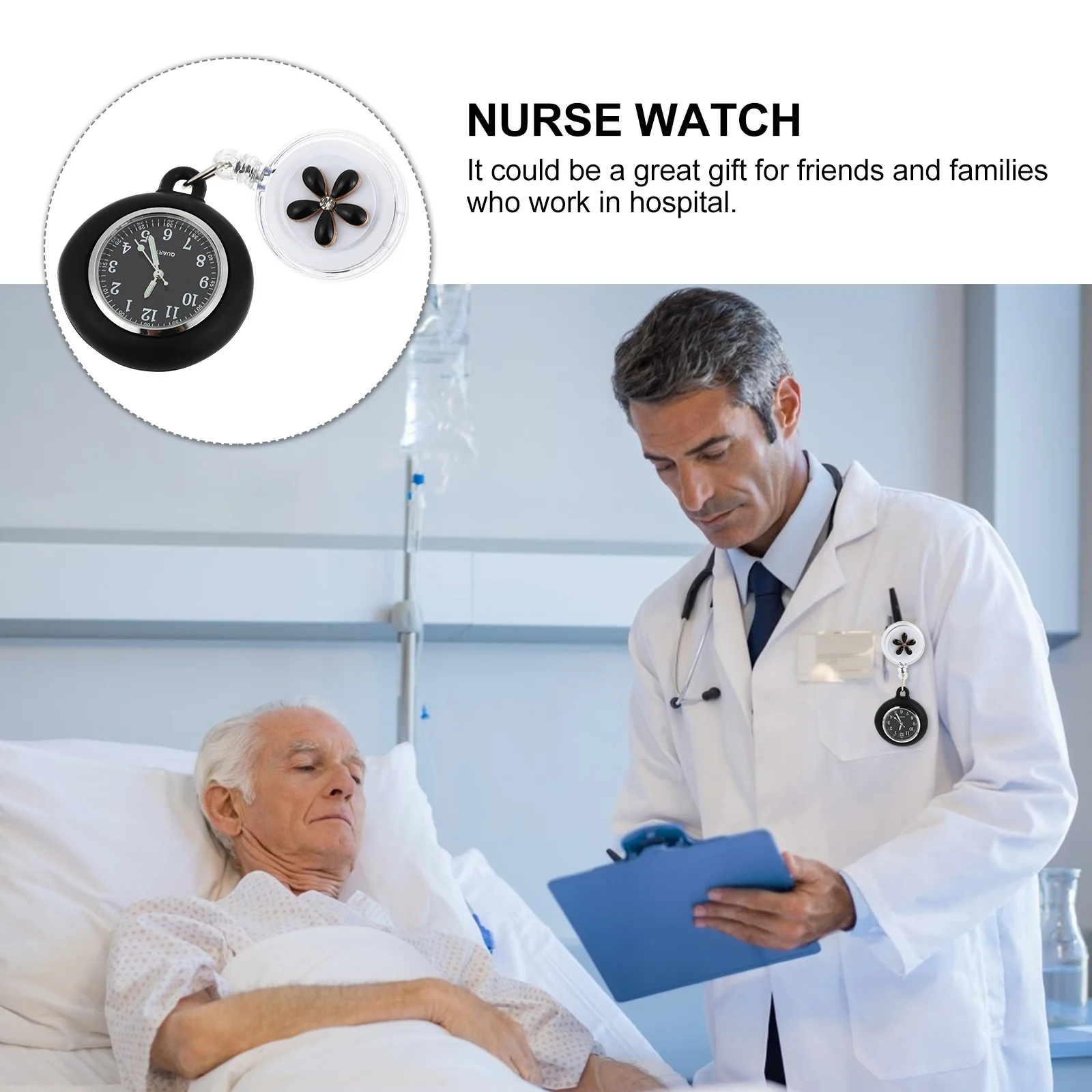 

Vintage Stretchable Girls Hanging Quartz Hanging Pocket Nurse Pocket Watch Student Nurse Watch Gift Decoration