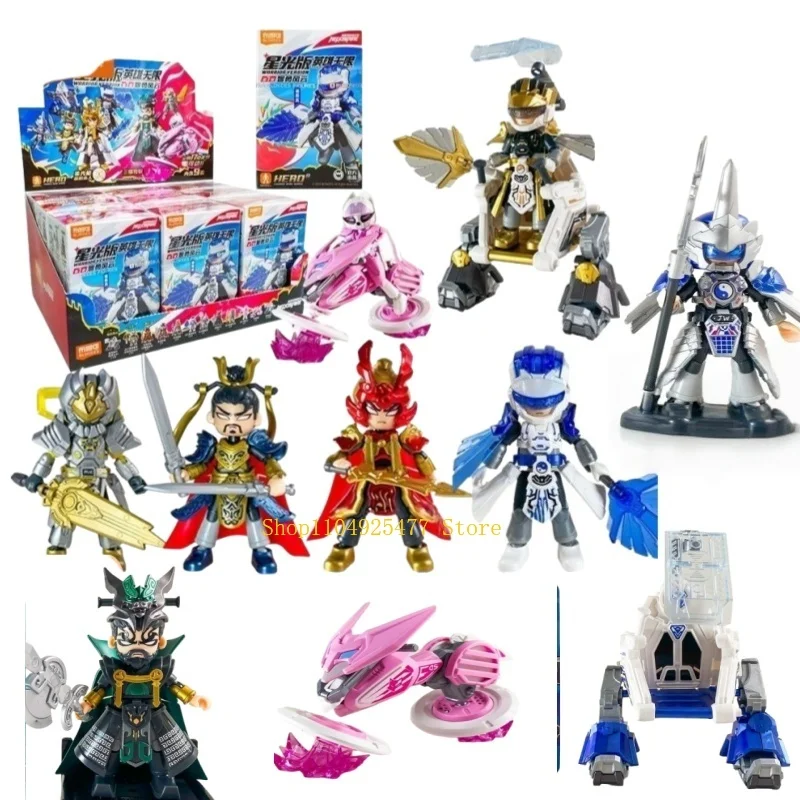 

BLOKEES Nezha Aobing Sun Wukong Three Countries Building Block Assembly DIY Puzzle Toy Model MovableChildren Birthday Gift Toys