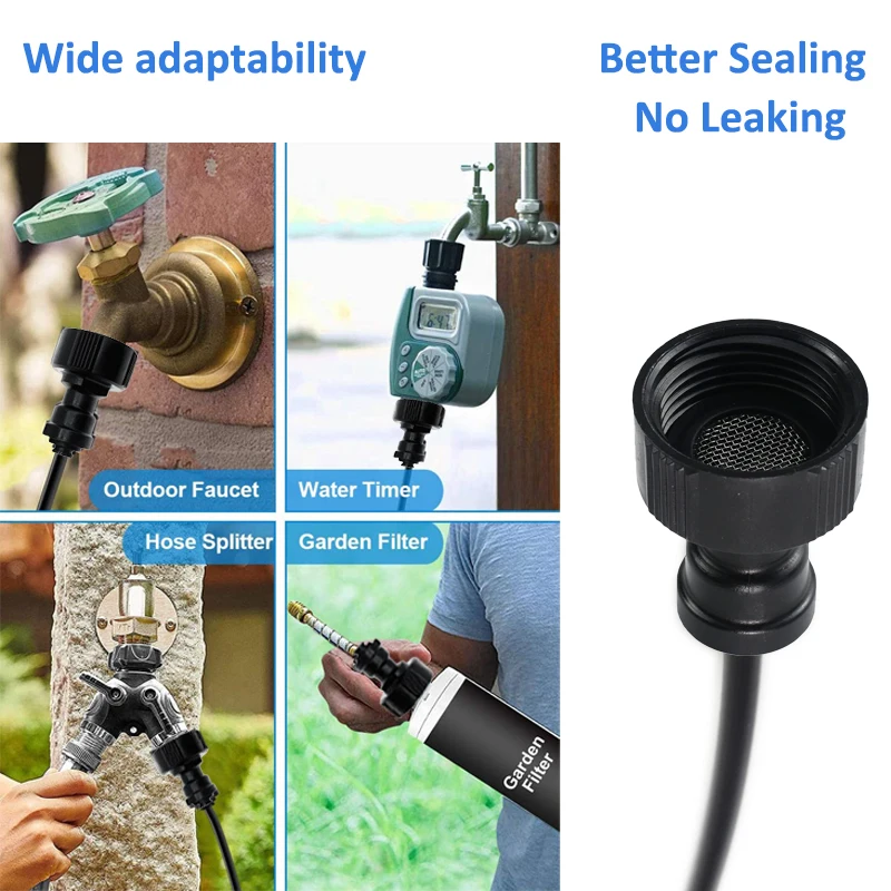 2 STUKS Snelkoppelingen Set 1/2'& 3/4' Binnendraad voor 6-8mm PE Buis Aquarium RO Omgekeerde Osmose Systeem Waterfilter Connector