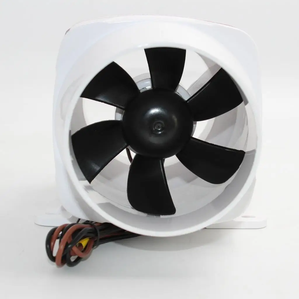 270 CFM Hot Air Cooling Blower 4 Inch Marine Engine Compartment Ventilation in Line Plastic Fan 12V DC