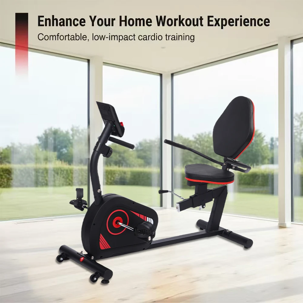 Indoor Home Use Workout Fitness Gym Equipment Body Fit Back Support Exercise Recumbent Bike