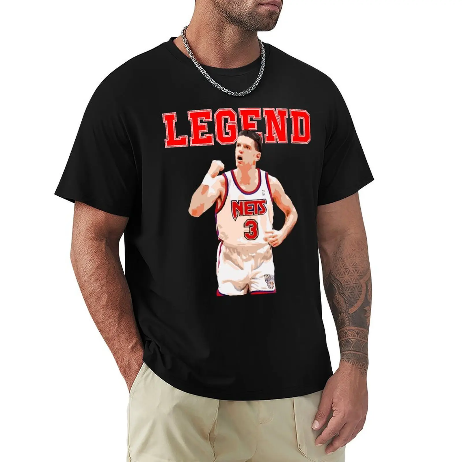 Drazen Petrovic T-Shirt heavyweights sports fans Men's t-shirts