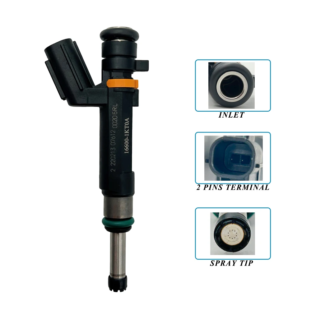 Car Engine Fuel Injector Nozzle For NISSAN NOTE VERSA 1.6L L4 16600-1KT0A 166001KT0A Auto Accessories