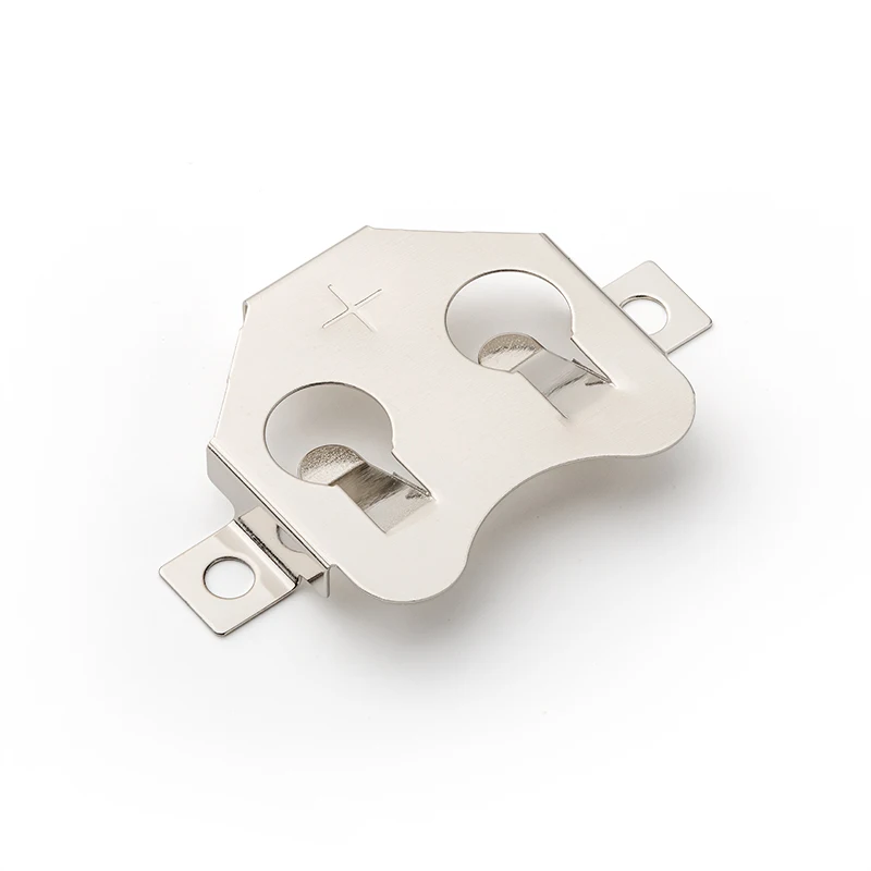 Metal Stamping CR2032 Battery Holder SMT SMD CR2025, CR2032 Coin Cell Battery Clip CCR-2002-NI