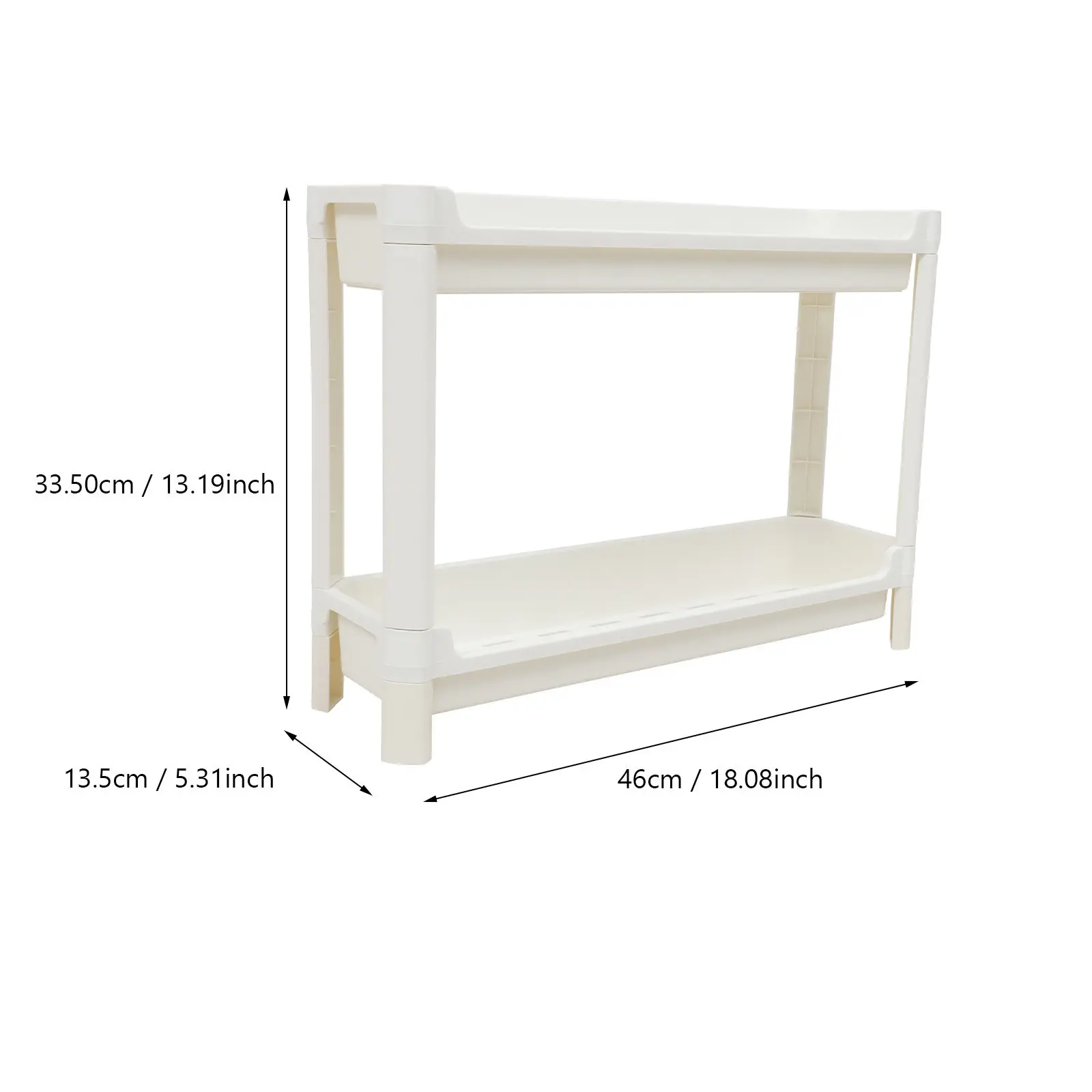 1Pcs Heavy Duty PP Plastic Corner Shelf Multilayer Bathroom Storage Rack Compact Space Saving Non Slip Feet Stable Floor Rack