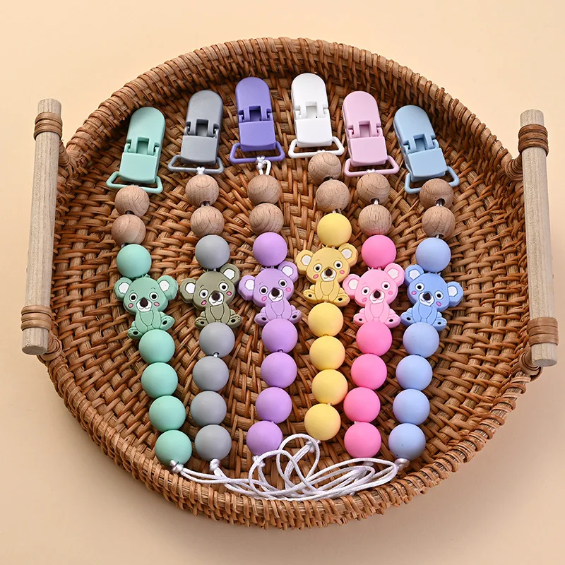 

Baby Pacifier Chain Pacifier Rope Silicone Gum Anti Drop Chain Maternal and Child Products Foreign Trade New Model