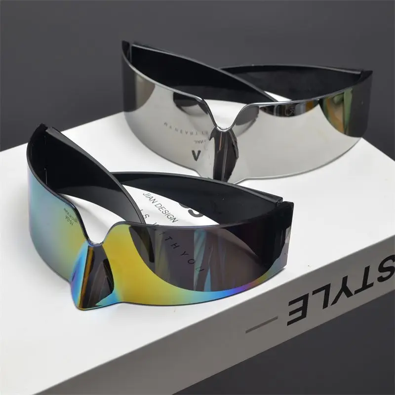 Cyberpunk Future Technology Integrated Frameless Sunglasses for Men's and Women's Dances Jumping Di Chickbeak Sunglasses image 3