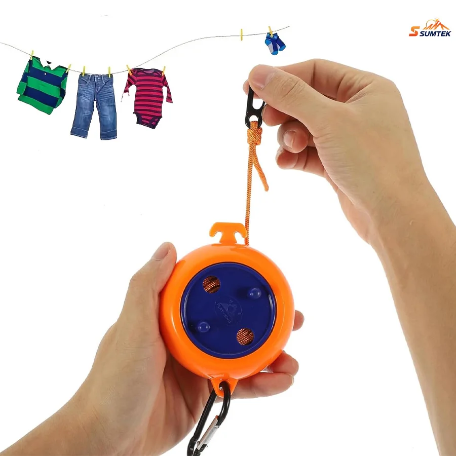 

Retractable Clothesline,Portable Travel Drying Rope,Suitable for Outdoor Fishing and Camping Lightweight,Compact,Durable