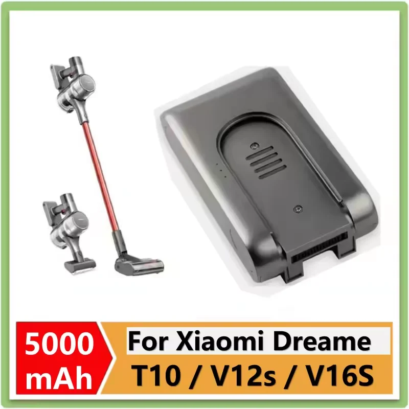 

NEW 25.2V 5000mAh T10 T20 V12S V16S R10pro Vacuum Cleaner Battery for Xiaomi Dreame Vacuum Cleaner Replacement Lithium Battery