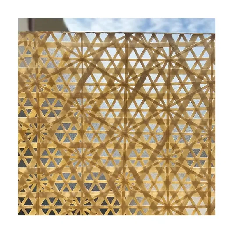 New Design Bamboo Woven Resin Panel Veneer Panel Screen Partition Furniture Decoration