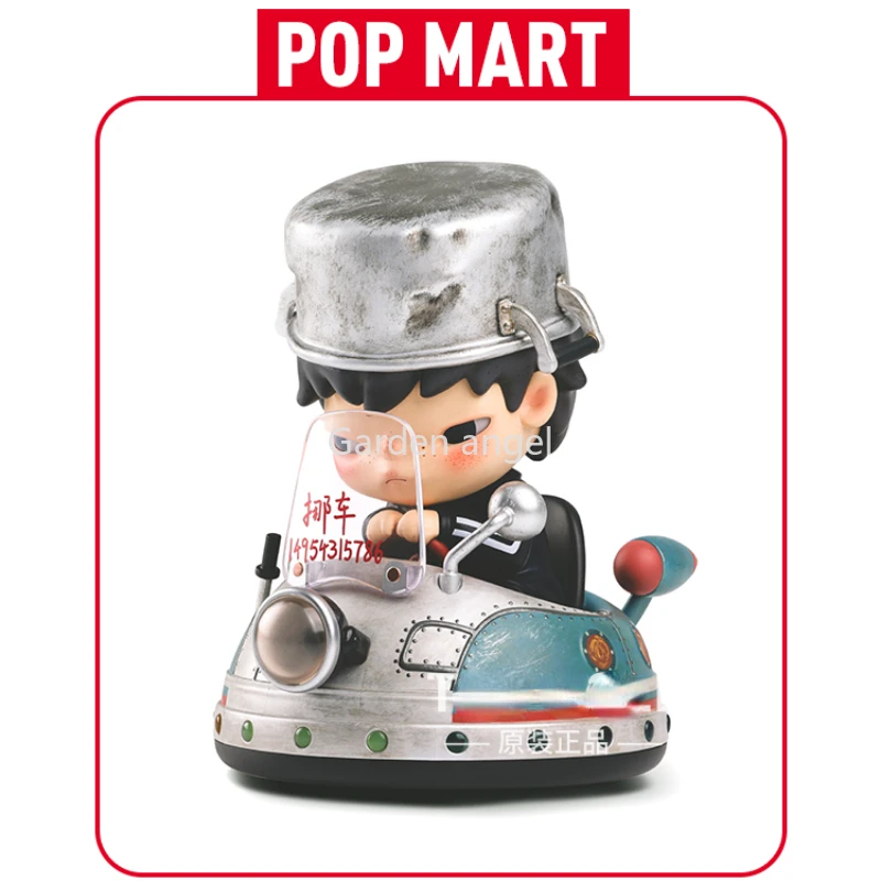 POPMART Hirono UFO Universe Exploration Editorial Office Handmade 9.5cm Elevator Kawaii Doll Model Action Figure Toy Mystery Box