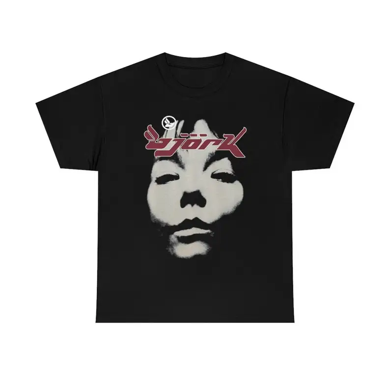 

Bjork Homogenic Vintage Face Logo (White) Essential T-Shirt , Shirt Trending Unisex Heavy Cotton Tee