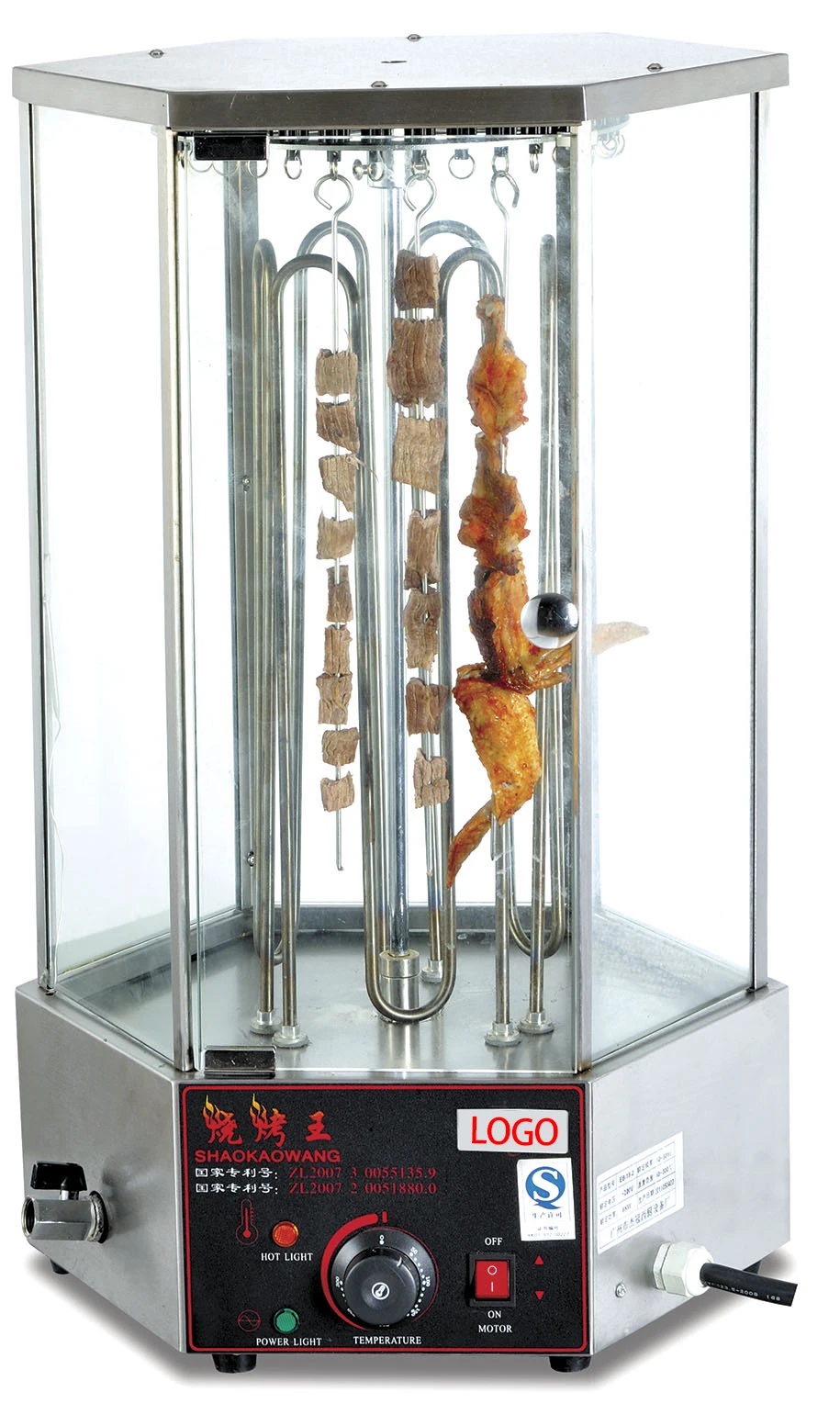 Sokany Energieke Barbecue Elektrische Oven Rookloze Bbq Automatische Roterende Spies Gegrilde Kebab Machine Grill Rotisserie