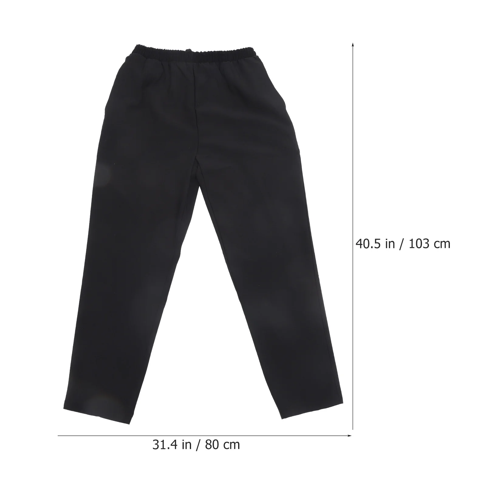 Pantalones de chándal negros para hombre y mujer, ropa de trabajo holgada para Chef