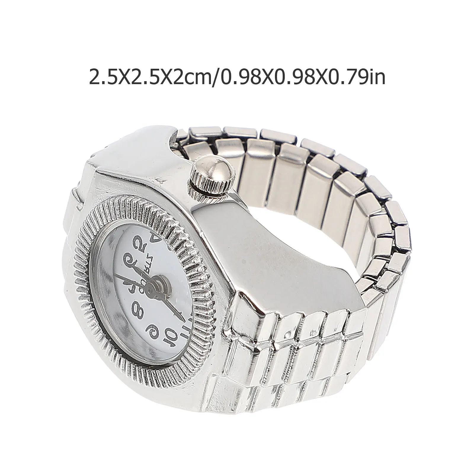 Women Ring Watch Round Quartz Ring-shaped Ladies Watches Lady Numerals Finger for