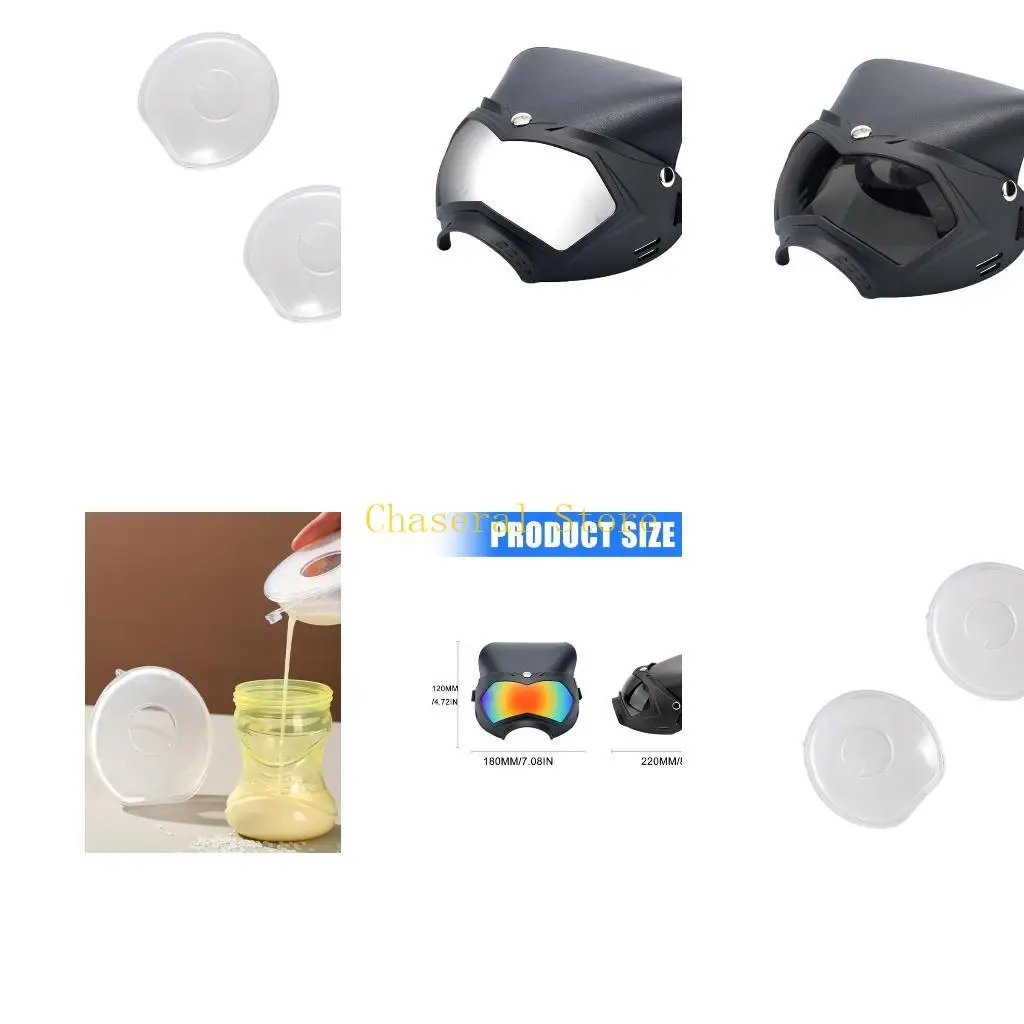 

E7CE 2PCS Большой емкость Коллекционер молока имеет эргономичный дизайн 60 мл маркировки безопасное силиконовое уход за мамой