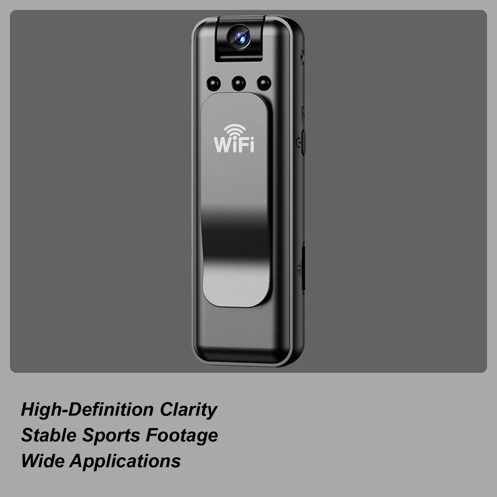 Mini Telecamera di Sorveglianza WiFi Wireless Universale con Registrazione Audio e Video Tutto-in-Uno e Rilevamento del Movimento per la Sicurezza Domestica