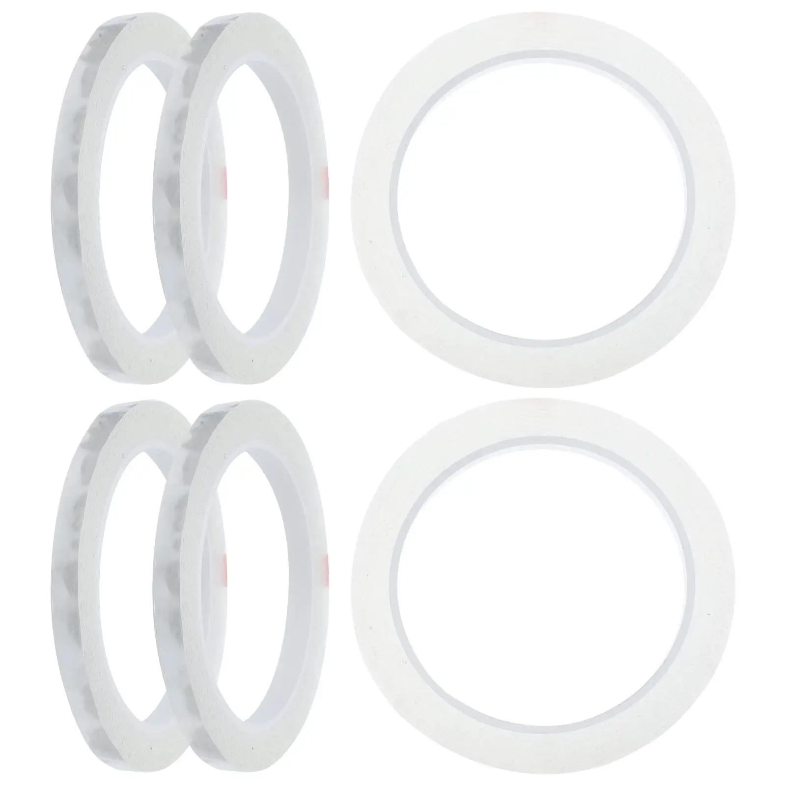 6 Rolls Clear Flower Tape Adhesive Bouquet Stem Wrap Tapes Floral for Bouquets PET Thin