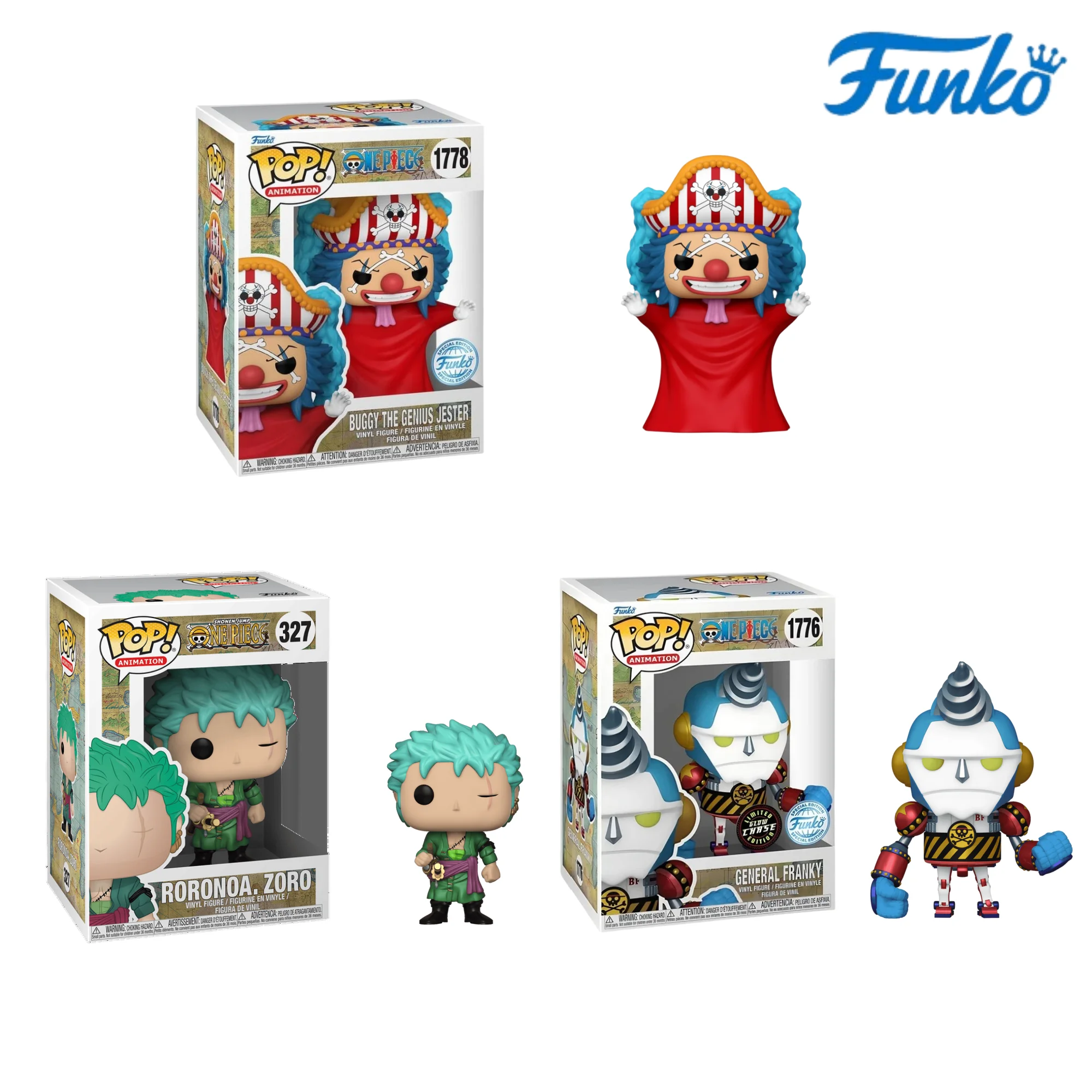 One piece Funko Pop Anime Figure Roronoa Zoro General Franky Charlotte Linlin Figurine VINYL Action Figures Collect Model Toy