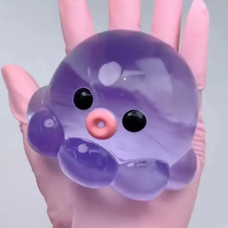 Homemade Bubble Octopus Squeeze Toy Slow Rebound TPR Material Sensory Toy For Relax Party Birthday Gift