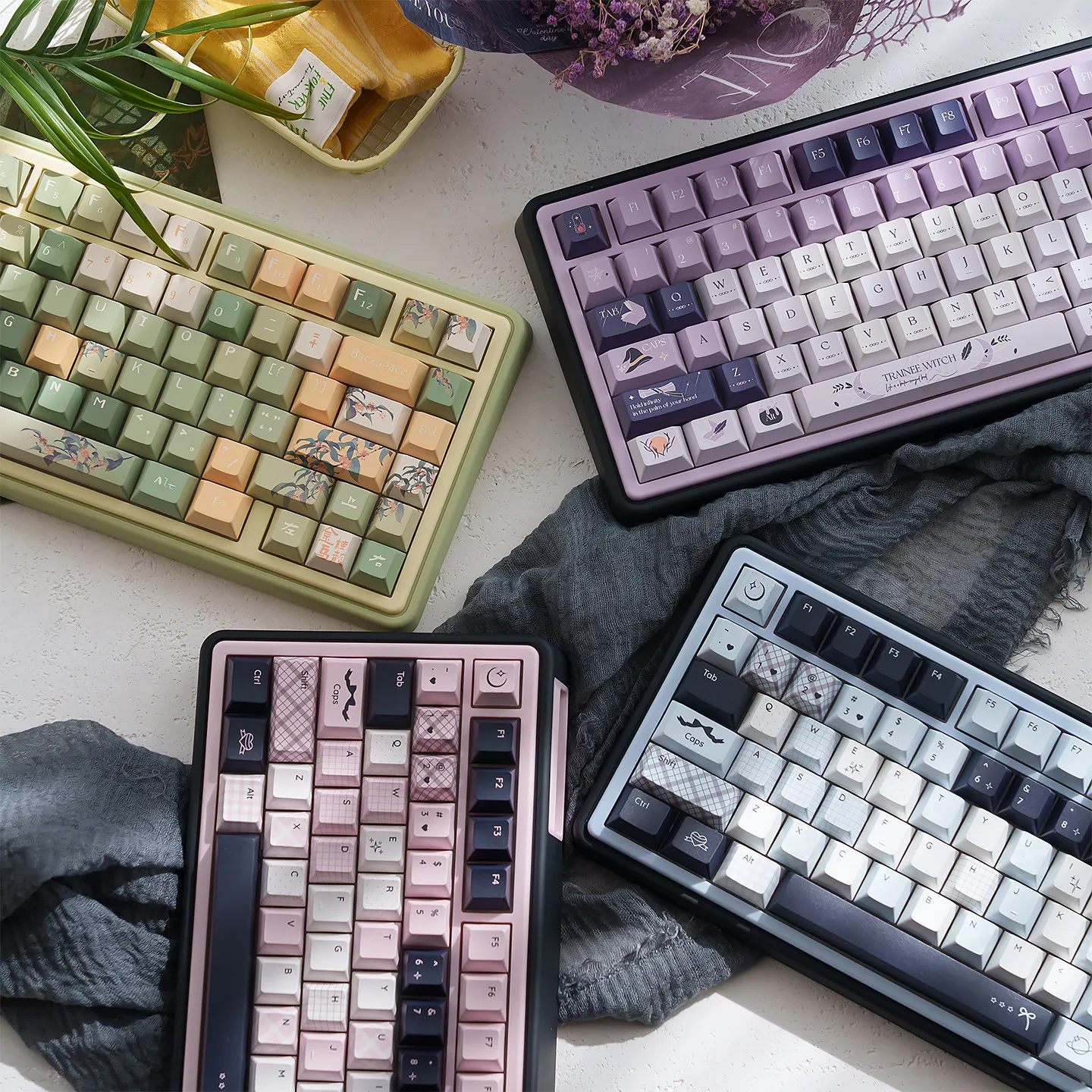 URE UR82 Mechanical Keyboard Triple Modes Gasket Silent/ Linear Sound Soft Type Hot-swappable RGB Drive Programmable Keyboard