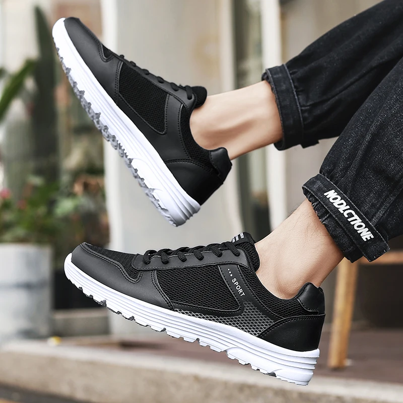 남성용 경량 스포츠 워킹화, 편안한 러닝화, 라지 사이즈 46, 여름 