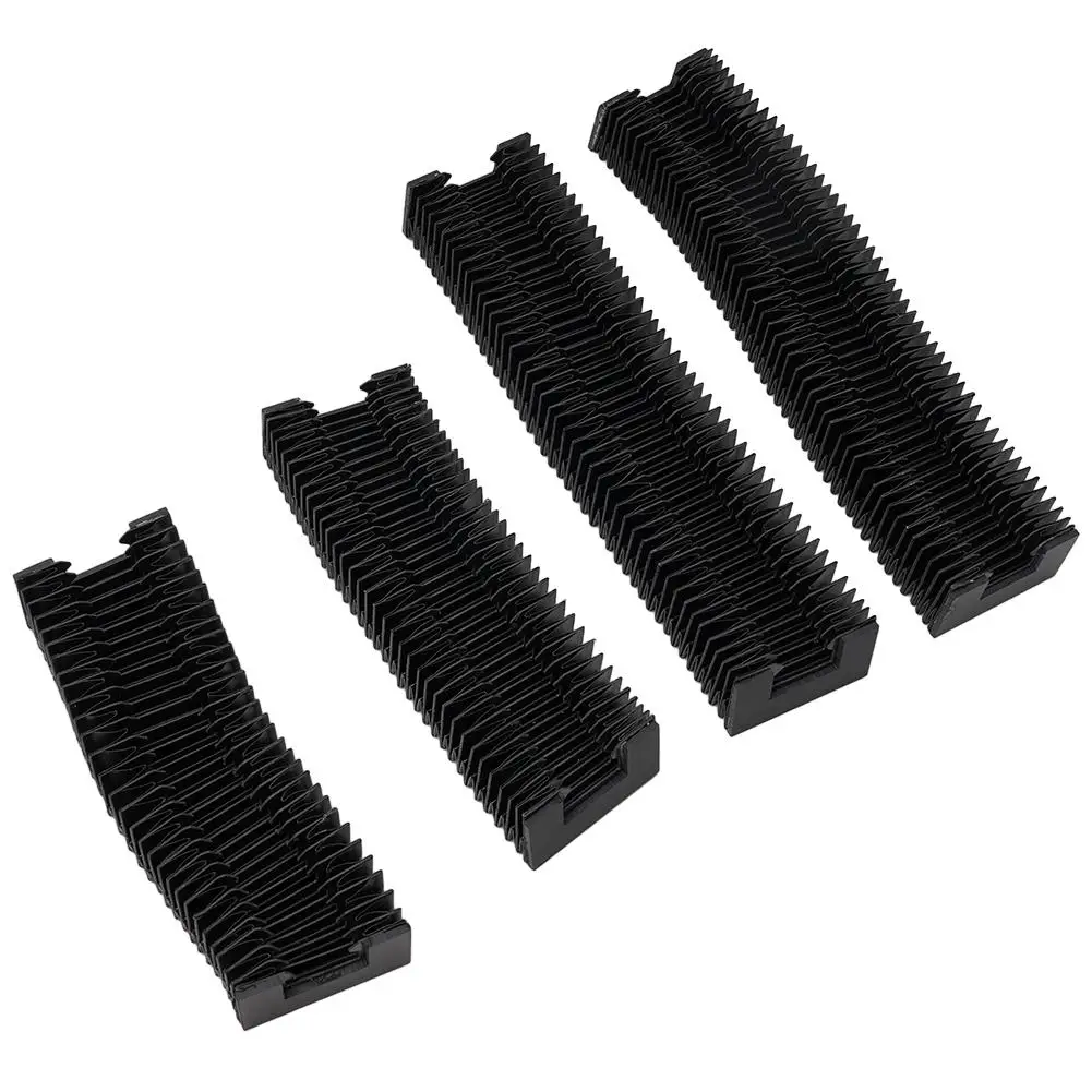 HGR20 Bellows Linear Guide Rail CNC Dust Cover Stretched Length 200-1000mm Flexible Guard Dust Three-proof Cloth Dust Cover