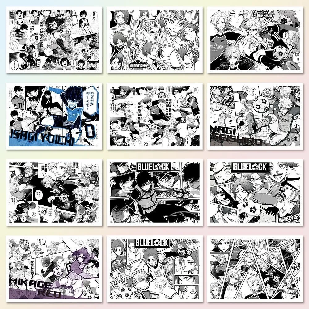 108, наклейки с изображением синей тюрьмы, черно-белая бумага из комического материала, украшение для ноутбука своими руками, наклейки для мобильных телефонов