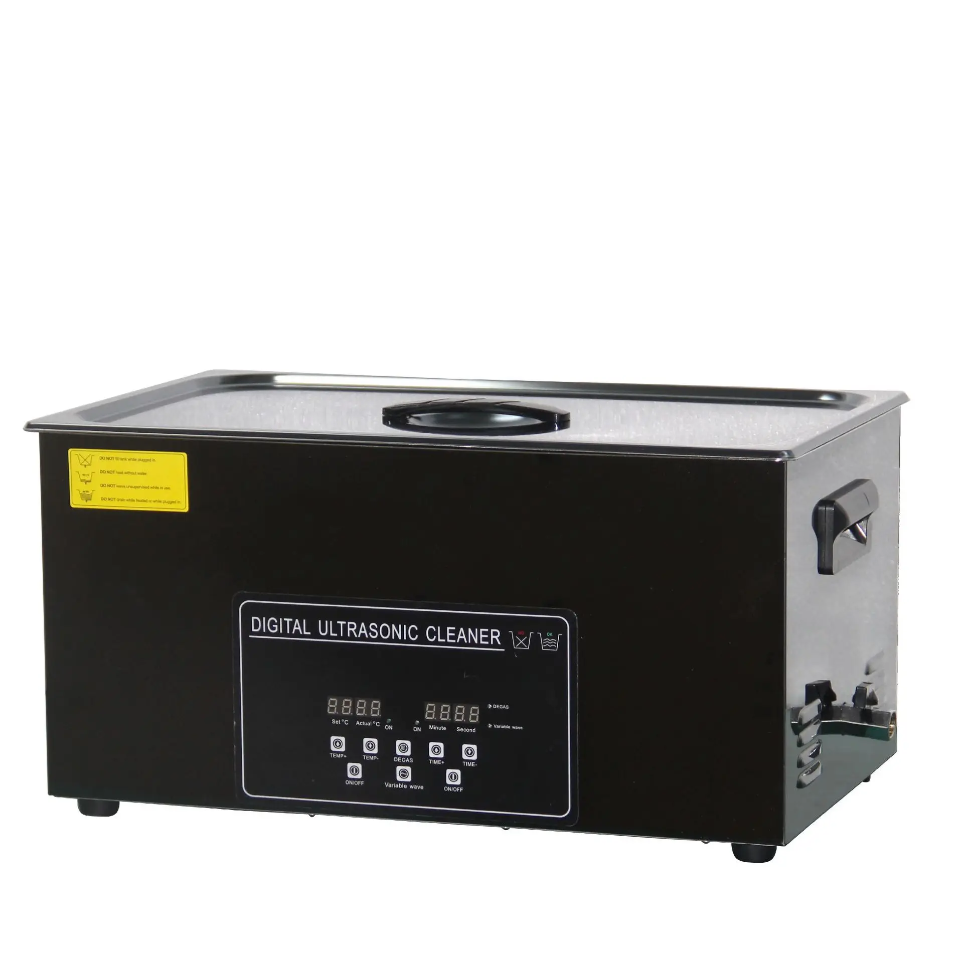 30L black titanium ten-shock numerical control heating degassing sweeping frequency ultrasonic cleaning new energy battery shell