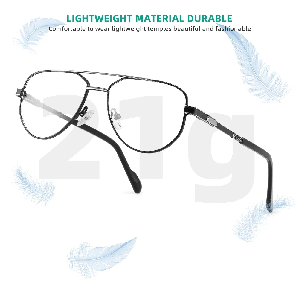 YINSQER occhiali da uomo per Sight Plus lenti a luce blu per leggere cornice per lunetta ottica uomo montature per occhiali di lusso di piccole