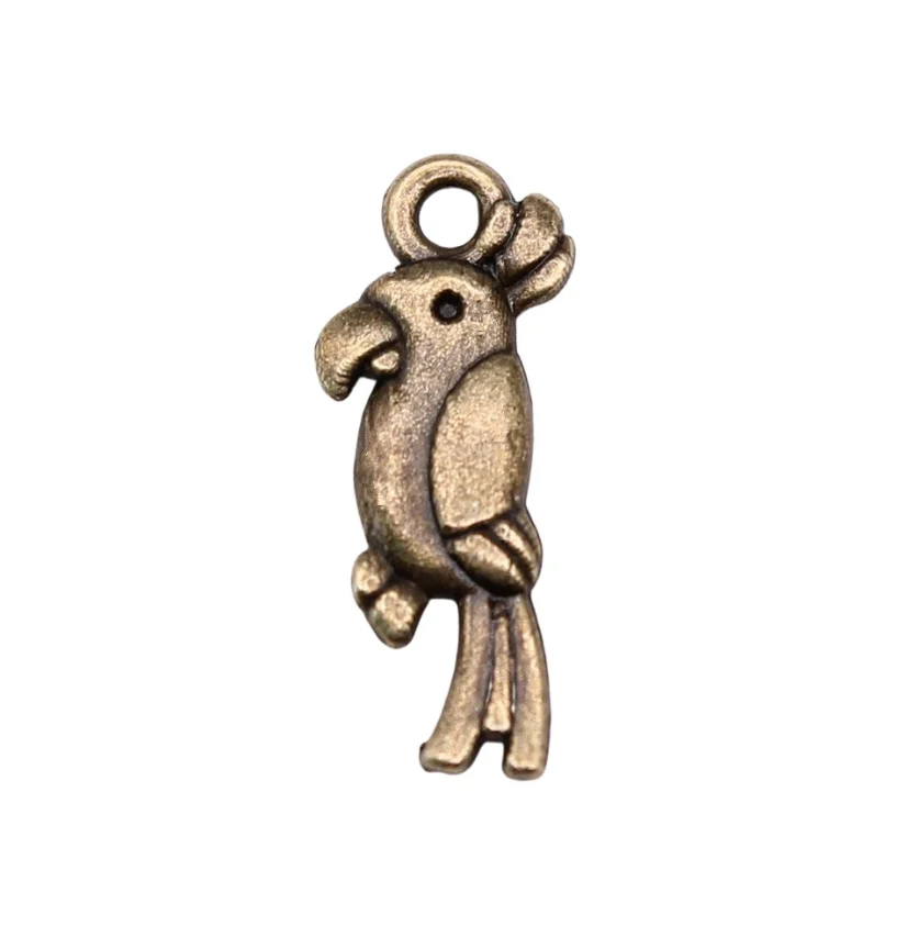 

50pcs 20mm Zinc alloy metal lovely bird design pendants for handmade jewelry HW3465