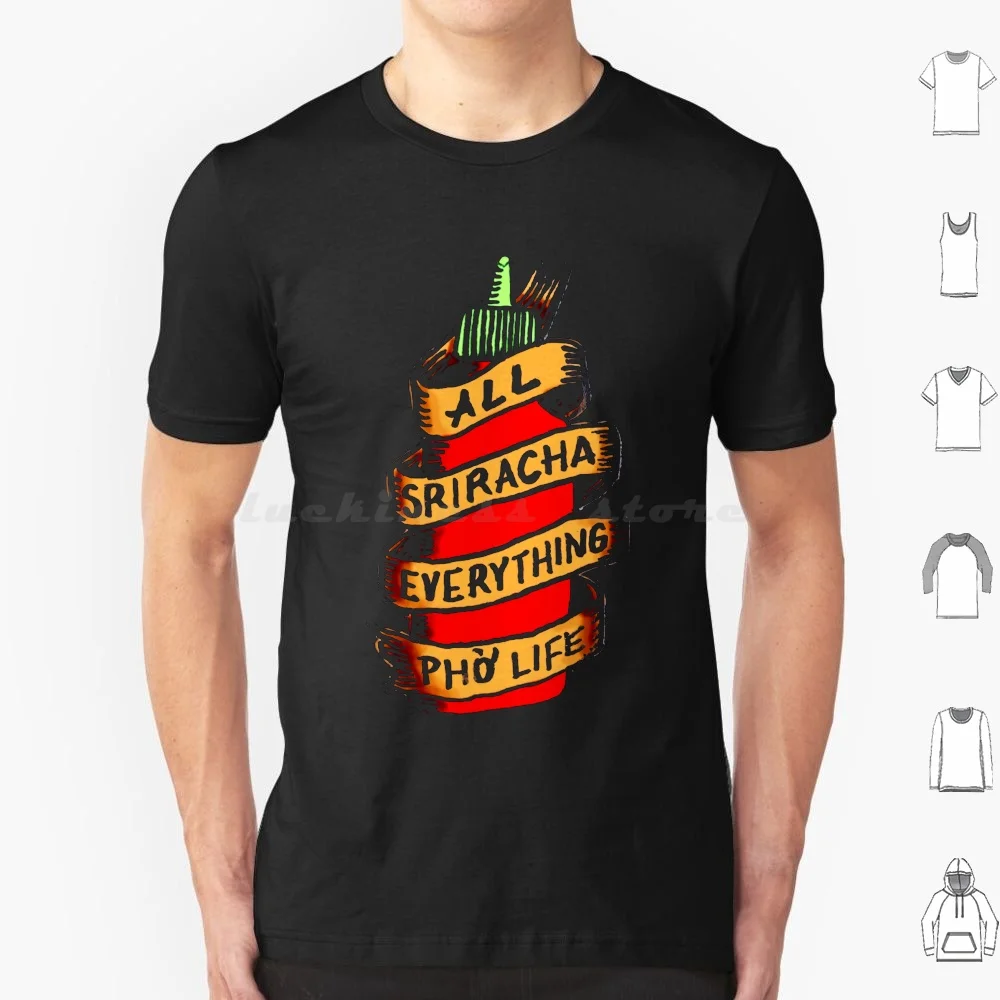 Camiseta rápida en la camiseta para hombres, mujeres y niños, 6xl, salsa Sriracha, salsa de tomate, salsa casera, cosas calientes, Chile picante