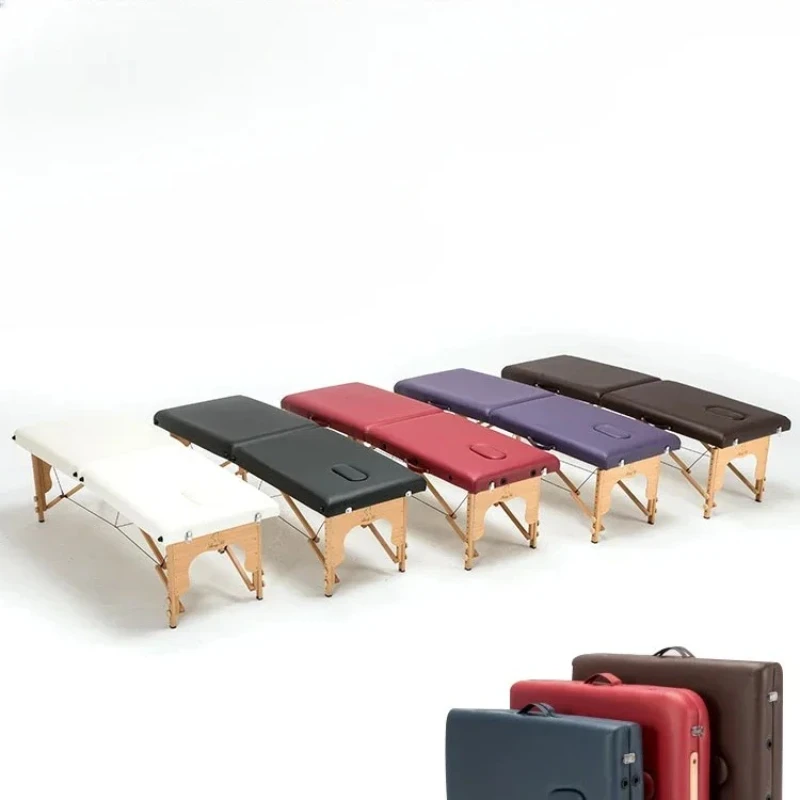 

Профессиональный складной массажный стол-кровать для хиропрактики, салонов красоты, физиотерапии, тайских массажей, портативный