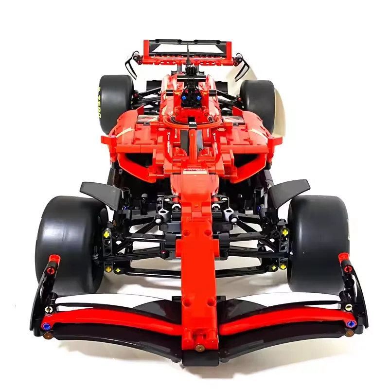 سيارة سباق SF-24 F1 تقنية 1361 قطعة 42207 مجموعات بناء مجموعة ميكانيكية مقياس 1:8 نموذج عرض تذكاري سيارة رياضية هدية