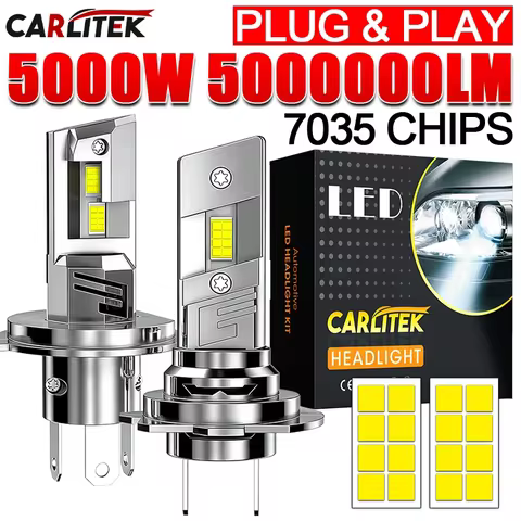 5000W Mini H7 H4 LED Headlight Bulb 7035 CSP H1 H8 H11 H3 9005 HB3 9006 H13 9012 Led Fog Lights Auto Diode Canbus Turbo 6500K