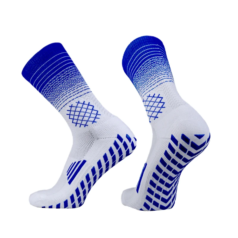 New  Grid pattern Anti-slip Soccer Socks Men Women Outdoor Sport Grip Football Socks antideslizantes de futbol