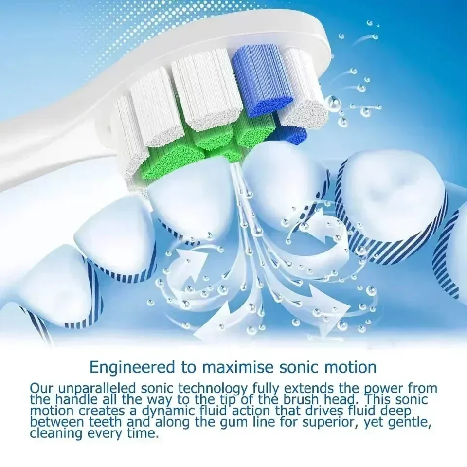 เปลี่ยนหัวแปรงสำหรับ Philips Sonicare หัวแปรง HX3 HX6ชุด HX9 HX3210 3211 6150 6500 6510 6530 9342 6730