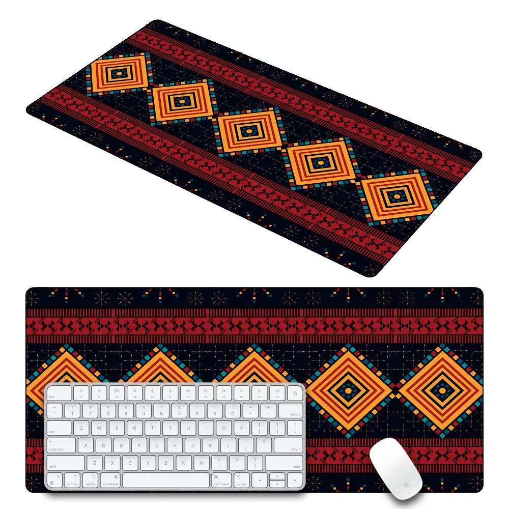 HYBXAXC Persian Mysterious Retro pattern Mouse Pad Pc Gamer  Rubber Mouse Mat Gaming Keyboard Office Rubber overlock Desk Mat