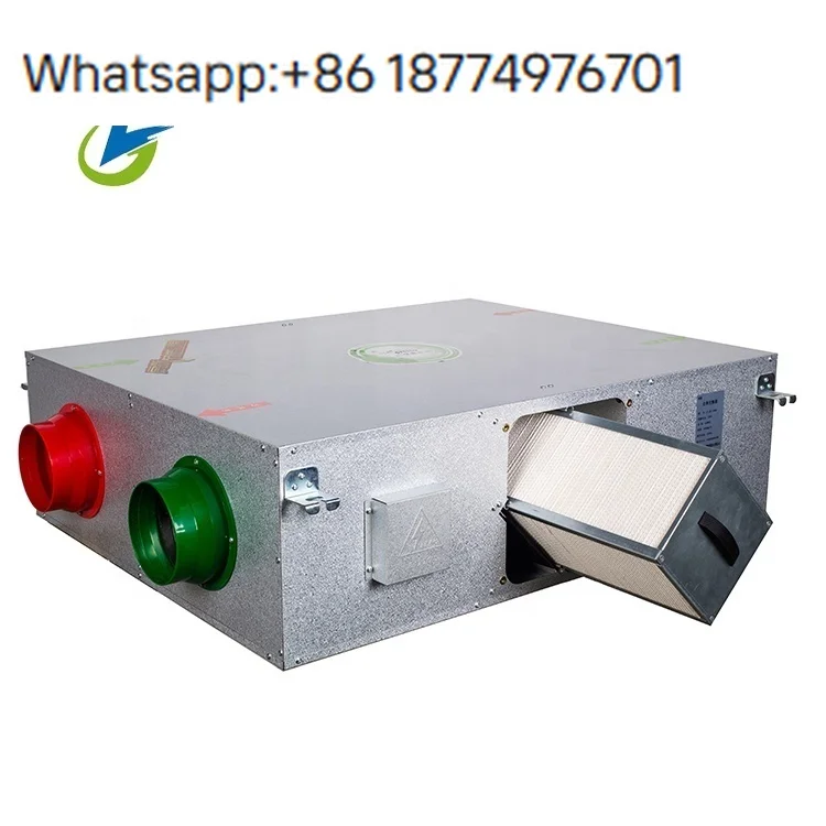 

Workshop Heat Recovery Fresh Air Ventilation Recuperator with Motor Filtering Haze CE Certified