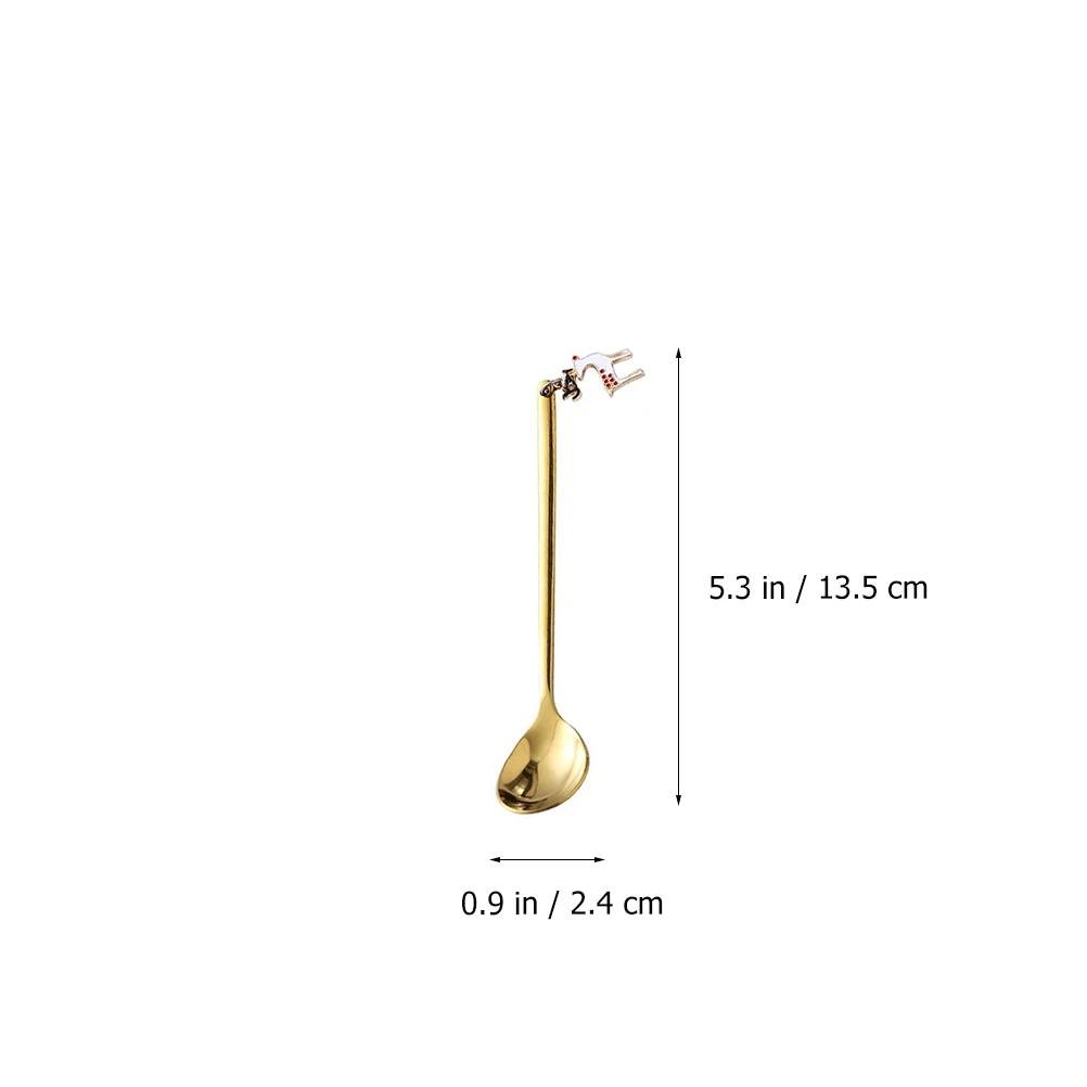 

6 Pcs Measuring Cup Christmas Coffee Spoon Baby Spoons Small Stainless Steel Mixing for Cooking