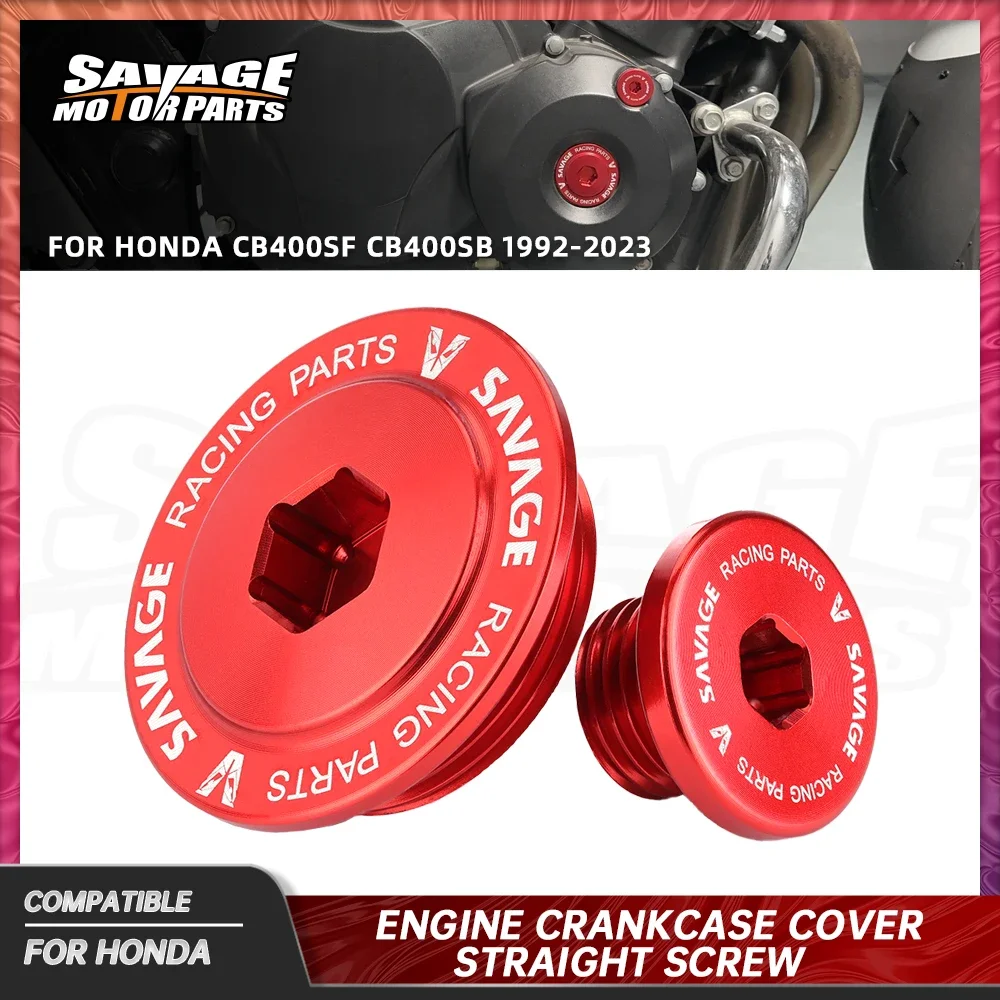 

For Honda CB400 CB400SF CB400SB 2023 Engine Crankcase Cover Straight Screw CB400 Super Four 1992 Motorcycle Accessories Cap Plug