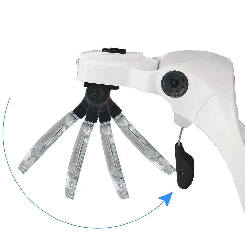 AG Dental Magnifying Glasses Reading Illuminated Magnifier 1.0X 1.5X 2.0X 2.5X 3.5X Dental Loupes Illuminated Loupe Magnifier