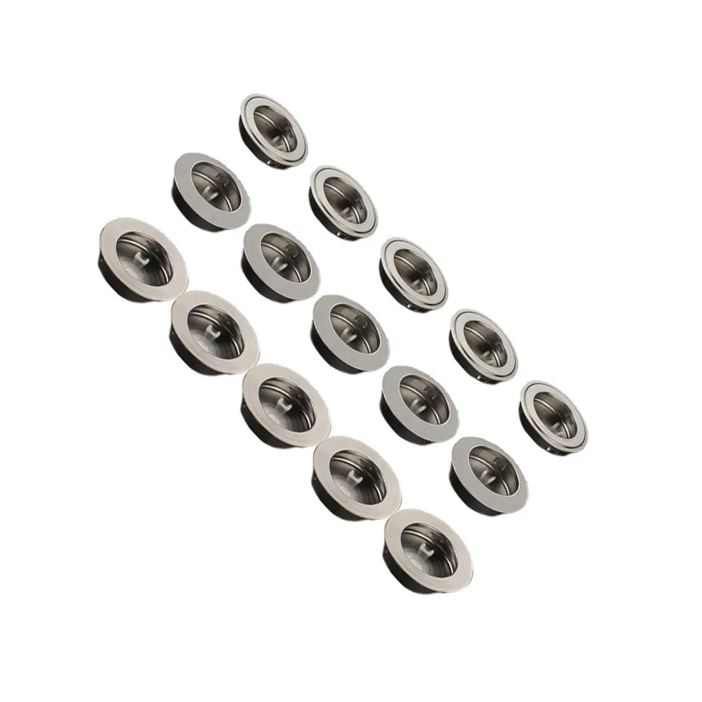 

15pcs Stainless Steel Door Handles Cabinet Pulls Sliding Drawer Grips Durable Replacement Hardware For Furniture