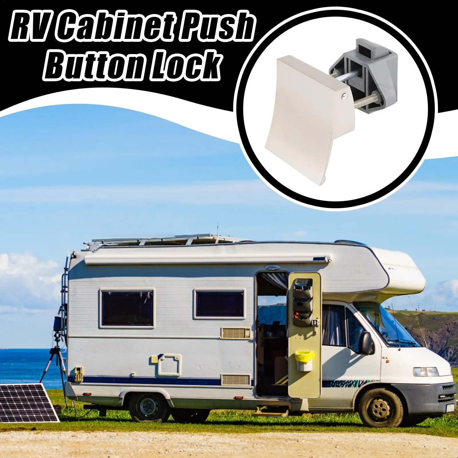 

Marine Push Button Latch Kitchen Drawer Lock Keyless Kitchen Cupboard Lock For Yacht Cabinets Marine Furniture RV Use