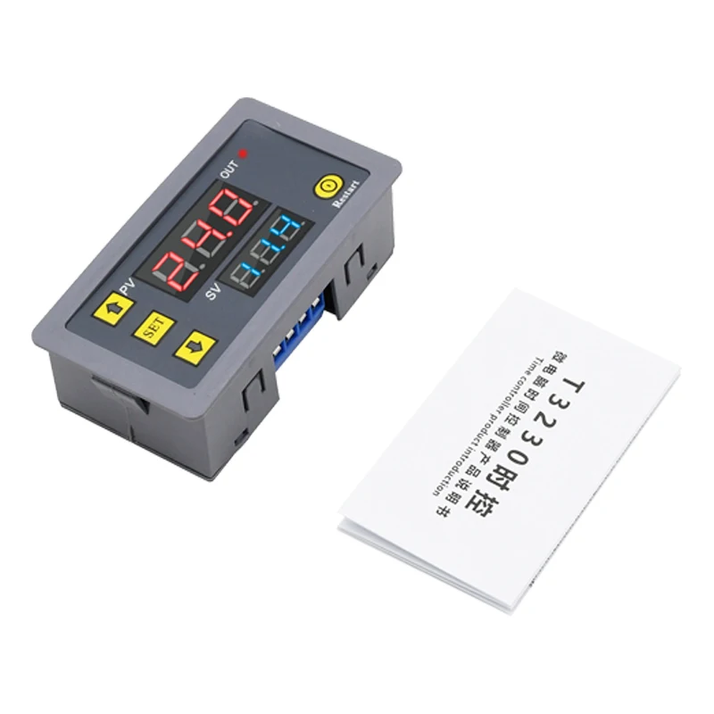 12V24V220V Infinite Cycle Delay Relay Module Multi-Function Dual Digital Display Adjustable Time Relay