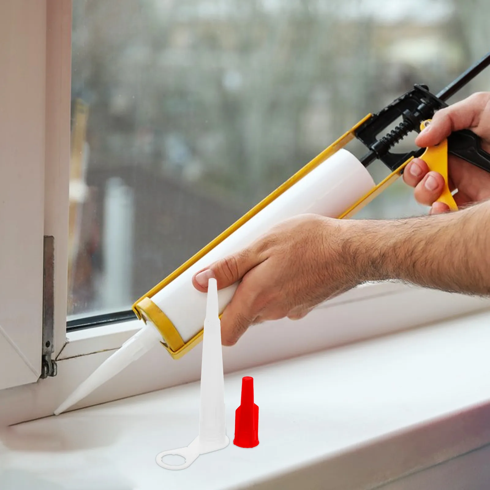 10Pcs Caulking Nozz…