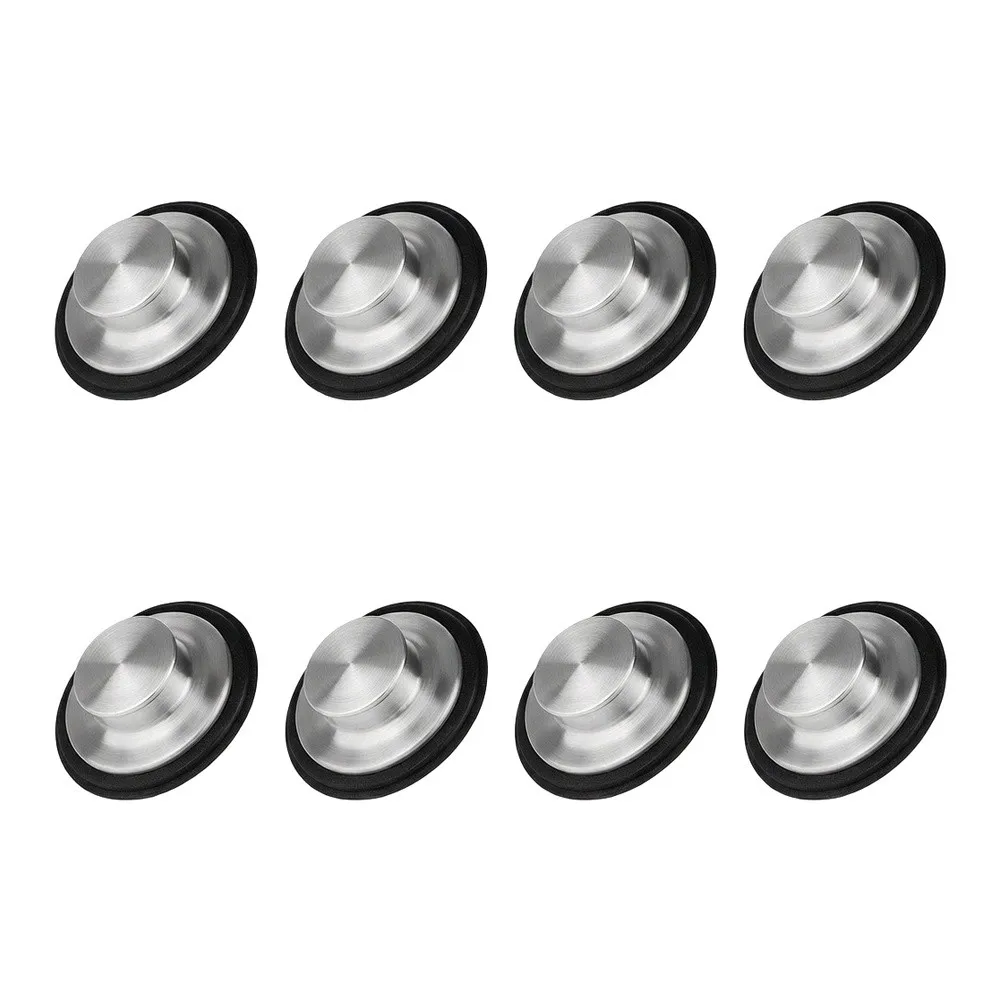 Stainless Steel Sink Drain Stopper with Rubber Gasket for Standard 3-16 Inch Kitchen Sink and Garbage Disposal