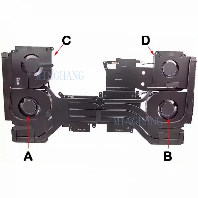 M   New for DELL Alienware 18 Area-51 AA18250 CPU GPU Cooling fan Excluding heatsink